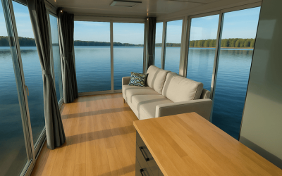 Zarezerwuj wyjątkowy pobyt w domku na wodzie